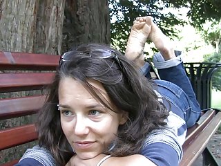 Big tits massive french barefeet hippy girl hippie