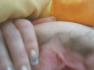 wife hairy pussy masturbation orgasm,cum on rubbing cunt cum